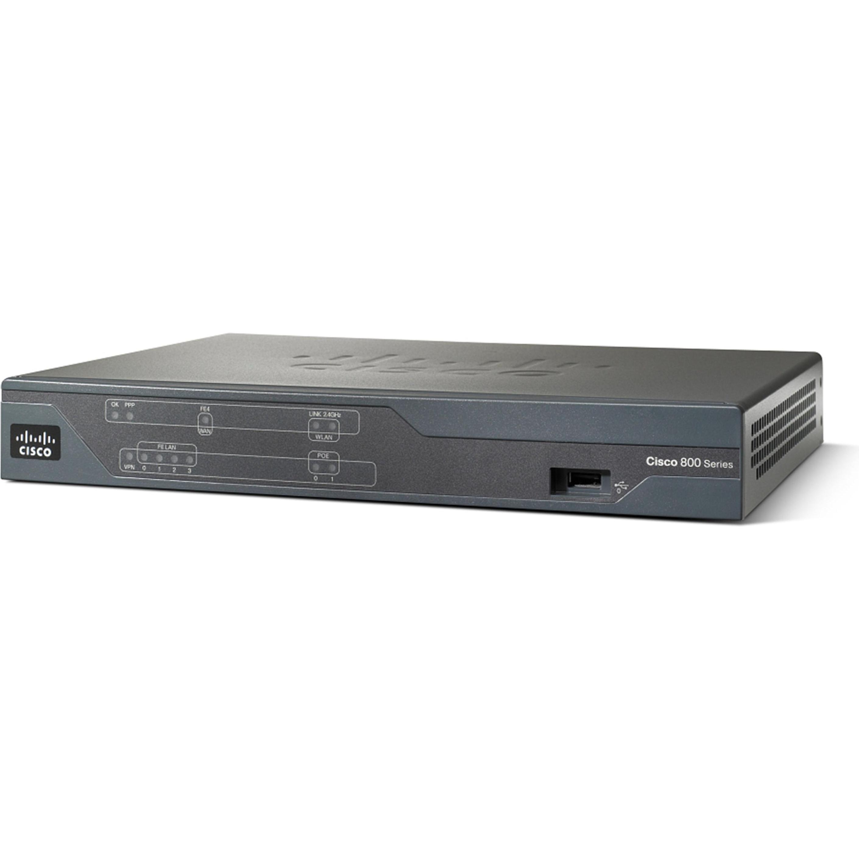 Cisco CISCO886VA Int.Serv.DSL Router, Router, Schwarz