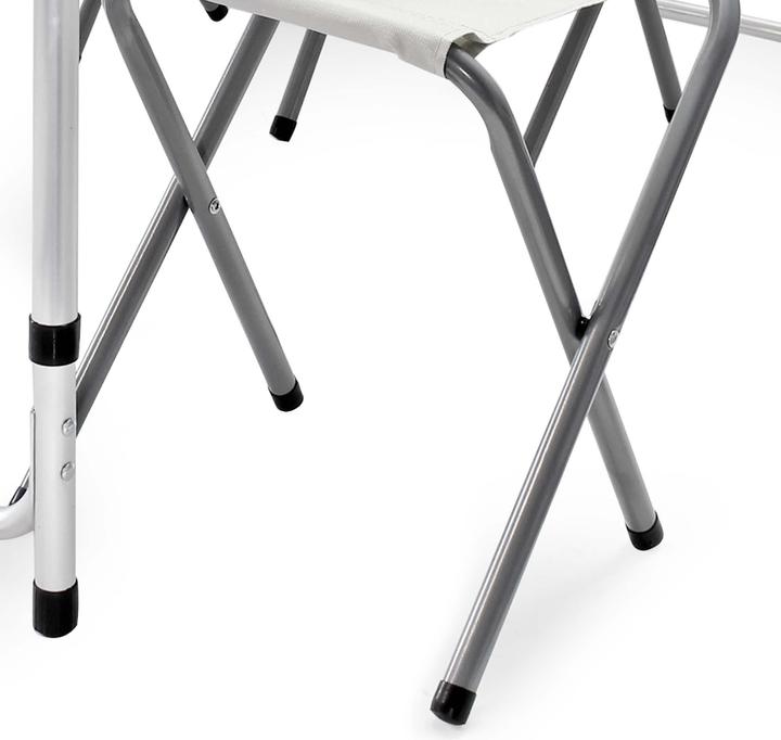 Actual product image Wiltec Camping table with 4 chairs 5-piece camping furniture set aluminium foldable