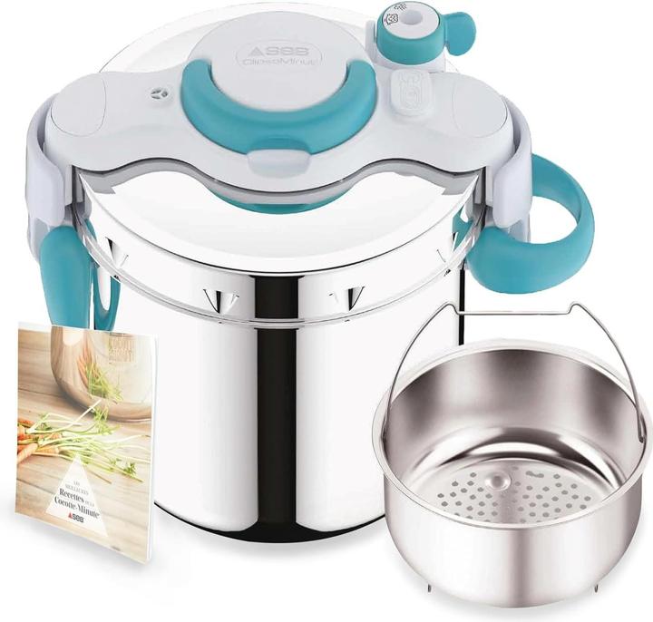 SEB Autocuiseur Clipso Minut Easy+ 6L (Steam cooker, Stainless steel)