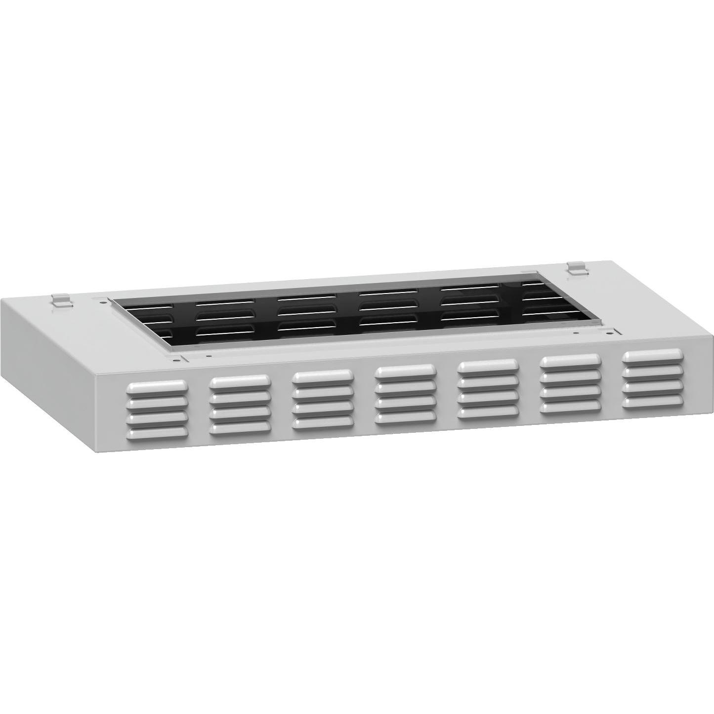 Schneider Electric Hochleistungsdachbelüftungsmodul f.Freiluftaufstellung H 95 B 1250 T 420, Serverschrank Zubehör, Grau