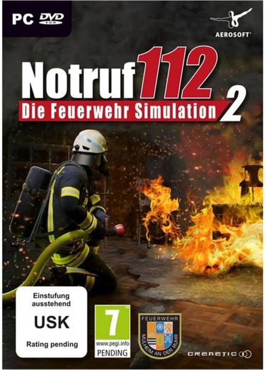 Produktbild Aerosoft Notruf 112 - Die Feuerwehr Simulation 2 (PC, DE)