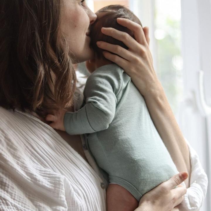 Actual product image Emma & noah Wolle-Seide Langarm-Wickelbody (50, 56)