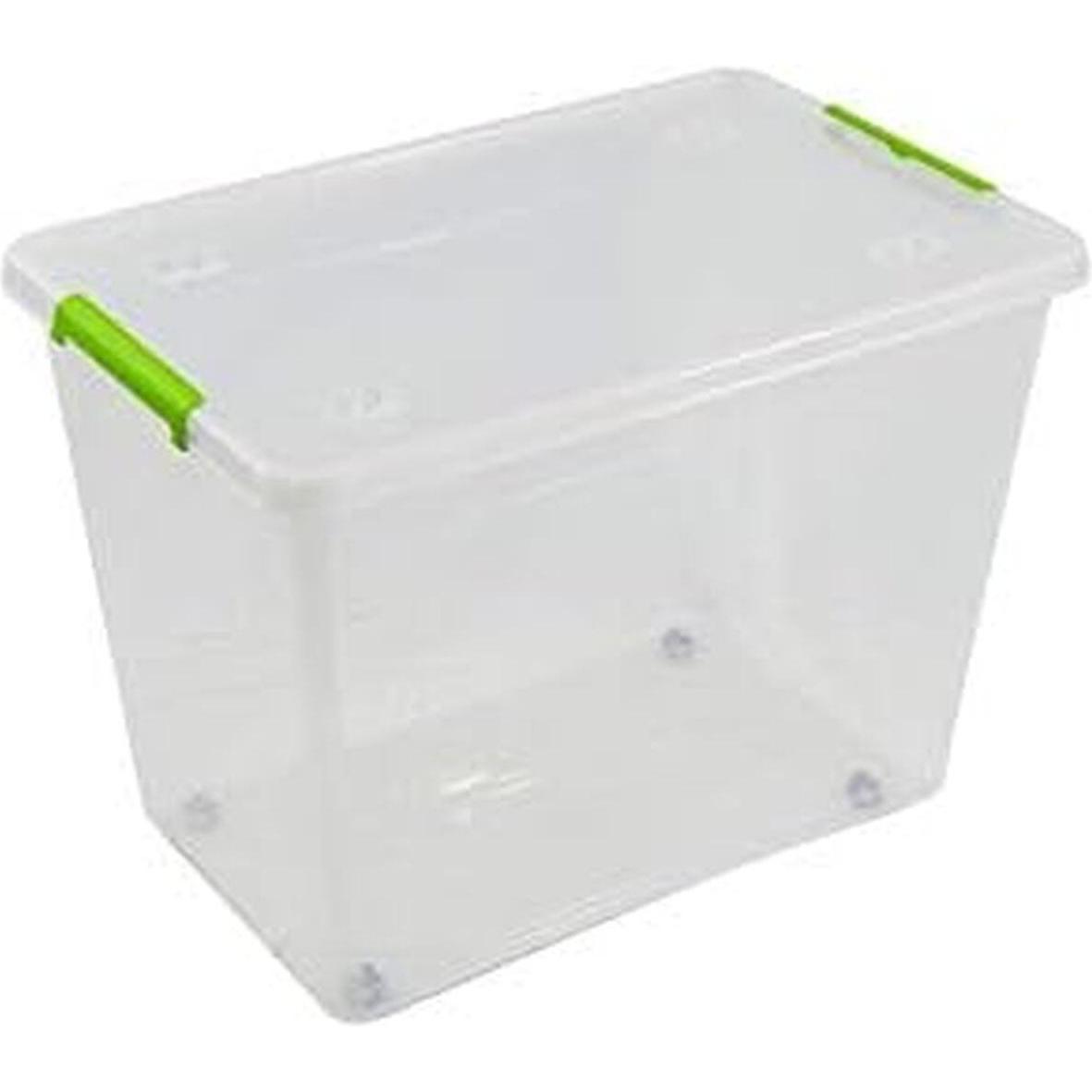 Art Plast, Box portaoggetti, Aufbewahrungsbox mit Rädern ArtPlast Durchsichtig 60 L Polypropylen (39 cm, 60 l)