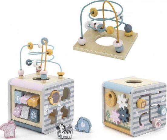 Actual product image Viga Toys Wooden educational activity cube PolarB Viga