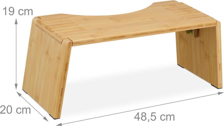 Actual product image Relaxdays Toilettenhocker