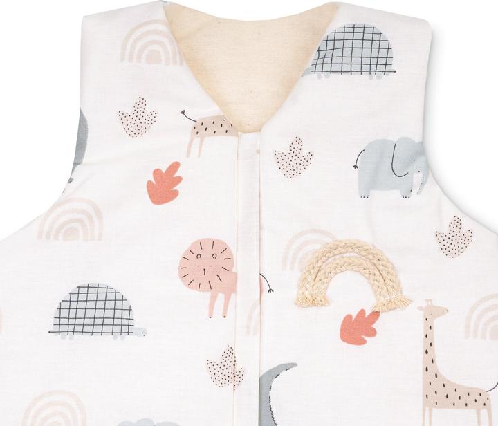 Julius Zöllner Organic sleeping bag, Wild Friends (92 cm, 2.5 TOG, All-season)