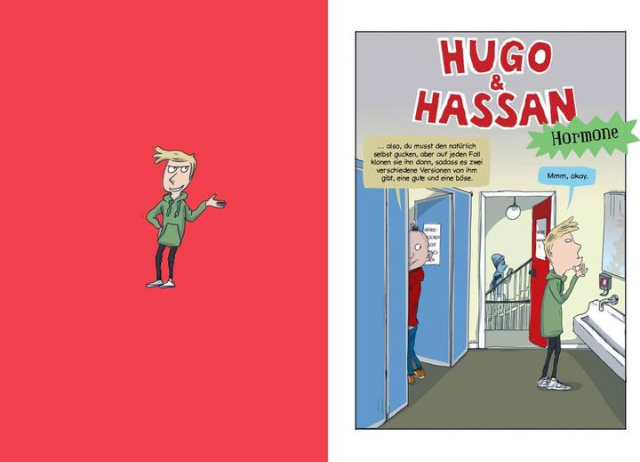 Produktbild Hugo & Hassan – Echt jetzt?! (Deutsch, Kim Fupz Aakeson, Franziska Gehm, Rasmus Bregnhøi, 2023)