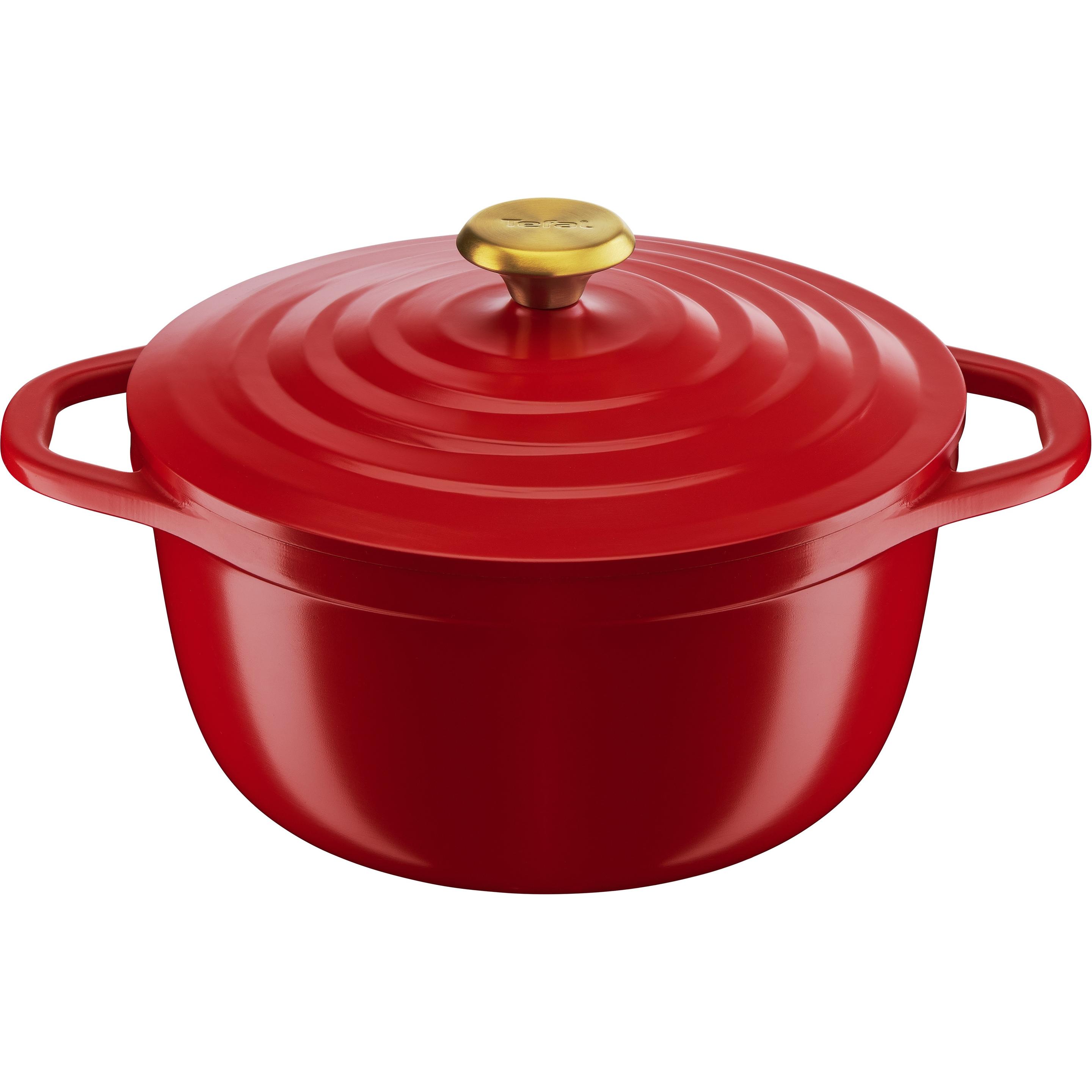 Tefal E2544604, Pfanne + Kochtopf, Rot