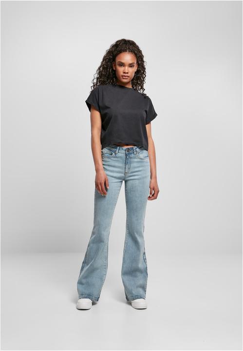 Produktbild Urban Classics Ladies High Waist Flared Denim Pants (31)