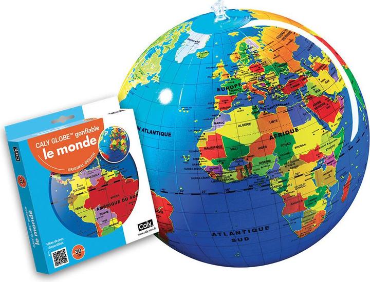 Actual product image Caly Toys Inflatable Globe 30cm World (German)