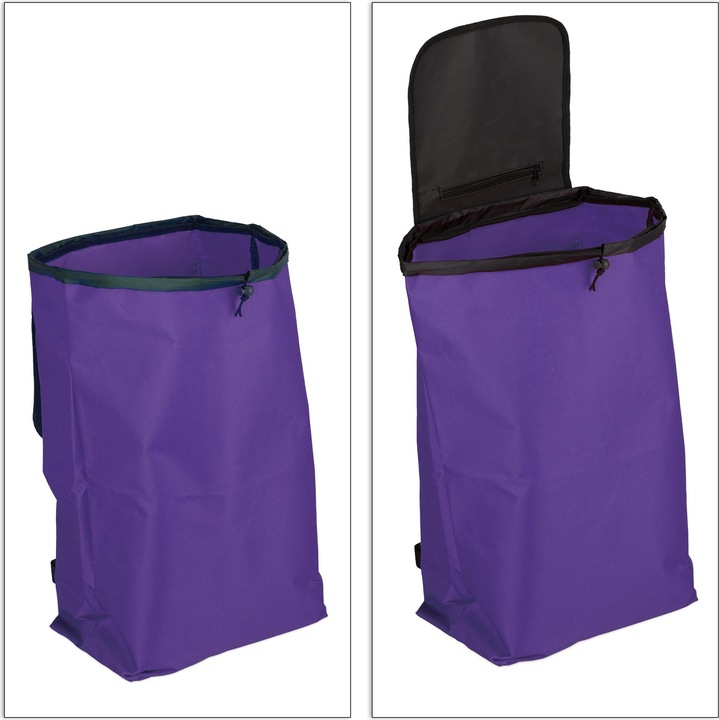 Immagine prodotto Relaxdays Carrello portaspesa, pieghevole