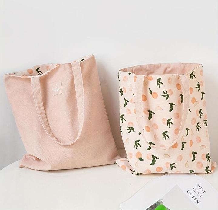 Immagine prodotto Only-Bags.Store Doppelseitige wiederverwendbare Tragetasche - ungefüttert, 40Cm/15.7In X 36Cm/14.2In