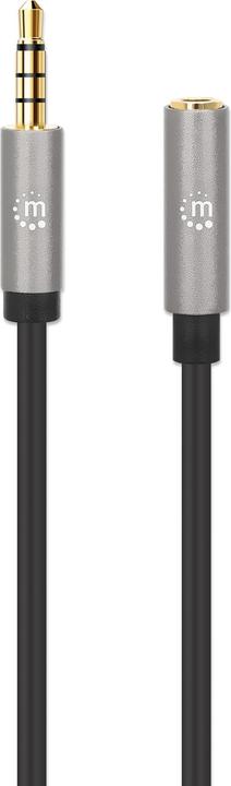 Actual product image Manhattan 3.5mm socket - 3.5mm jack (5 m, Extension, 3.5mm jack (AUX))