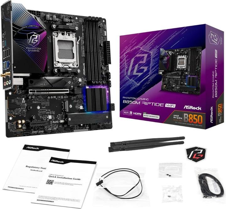 Produktbild AsRock B850M Riptide WiFi (AM5, AMD B850, mATX)