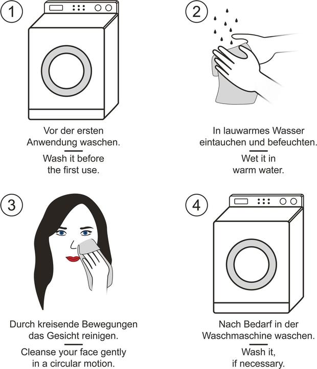 Image du produit Erwin Müller Abschminktuch 6er-Pack (30 x 30 cm)
