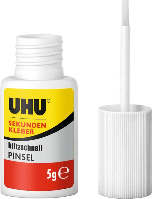 Produktbild UHU Sekundenkleber blitzschnell mit Pinsel (5 g)
