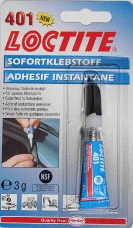 Actual product image Loctite Instant adhesive 401 (3 g)
