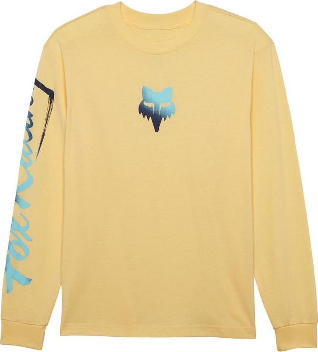 Actual product image Fox Tee 24 W Scripted Ls Pl Ylw (S)