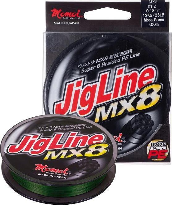 Produktbild Momoi Jigline MX8, Red (7 kg, 0.12 mm)