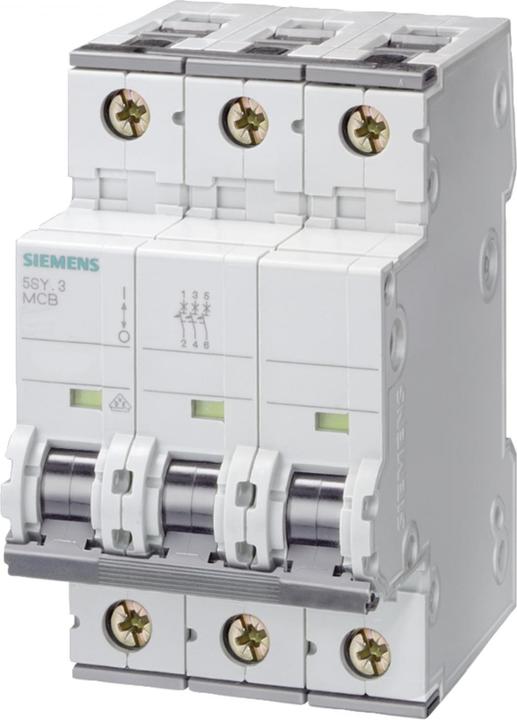 Image du produit Siemens MCB 3 pôles Type C 10kA 6A 400V (6 A)