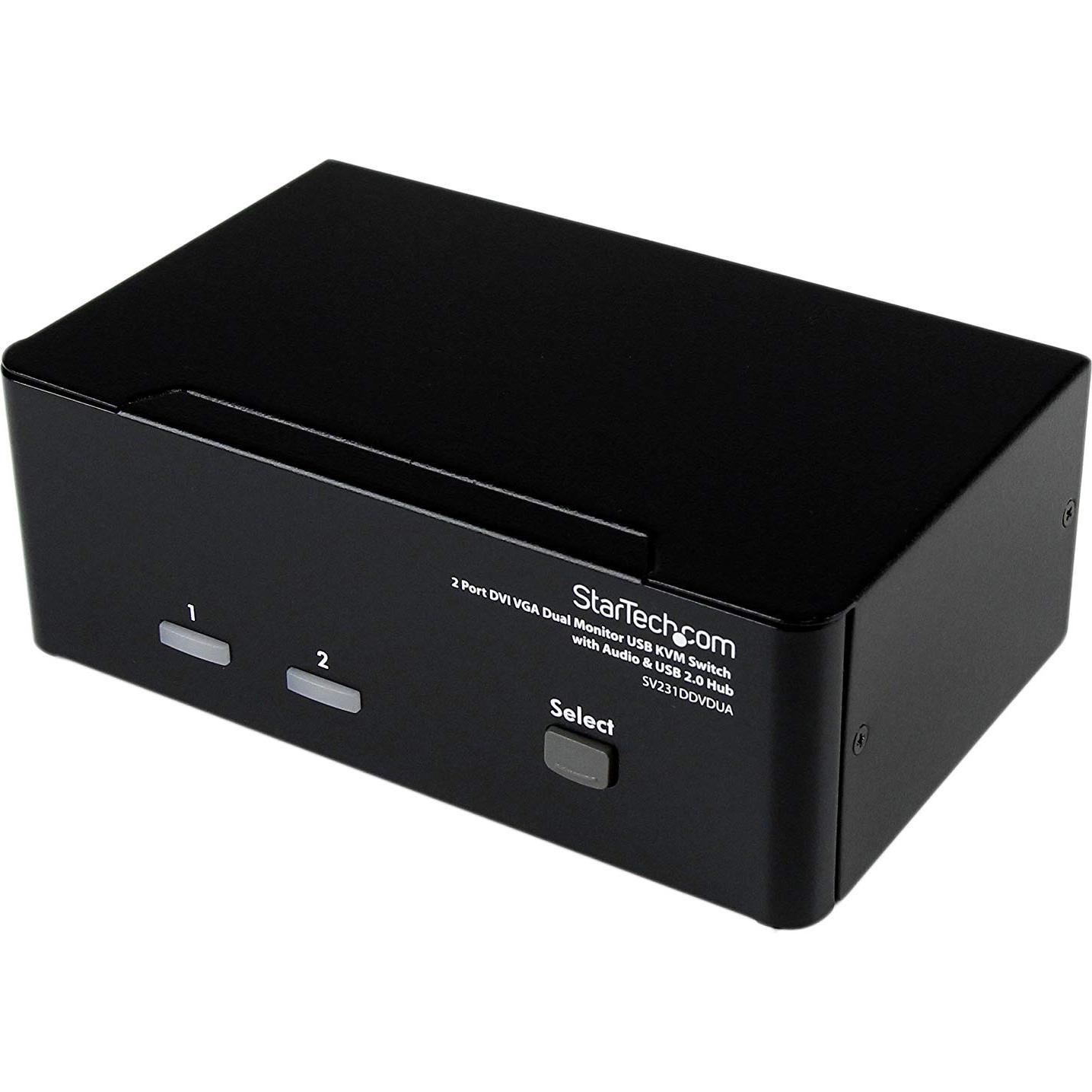 StarTech 2 Port VGA Auto Switching Video Switch, KVM Switch, Schwarz