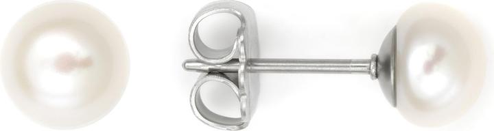 Immagine prodotto Heideman Orecchini con perle 6 mm color argento lucido (100% acciaio inossidabile)