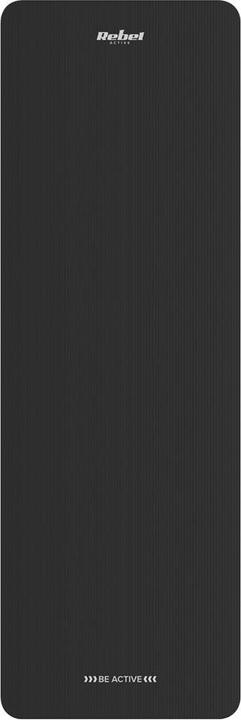 Actual product image Rebel Gymnastikmatte für Yoga Pilates Fitness 183x61cm Dicke 6mm TPE-Material schwarz ACTIVE (6 mm)
