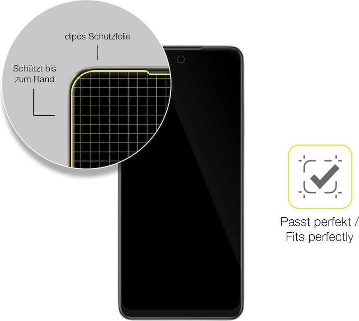 Produktbild Dipos 3D Full Cover Schutzfolie (1 Stück, Oppo A40M)