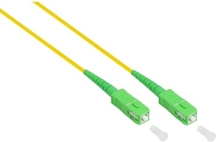 Produktbild Varia SO-38130 - Patchkabel LWL Simplex OS2 (Singlemode, 9125) SC (APC) SC (APC), 3m, gelb (3 m)