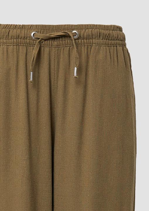 Actual product image S.Oliver Hose Leinenmixhose mit Gummizug und weitem Bein (W40/L32)
