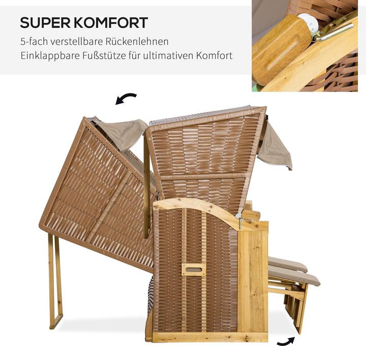 Produktbild Outsunny Strandkorb
