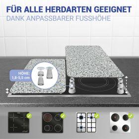 Image du produit Wenko Plaque de recouvrement en verre Universal Mod. Granit, set de 2 pièces pour tous les types de