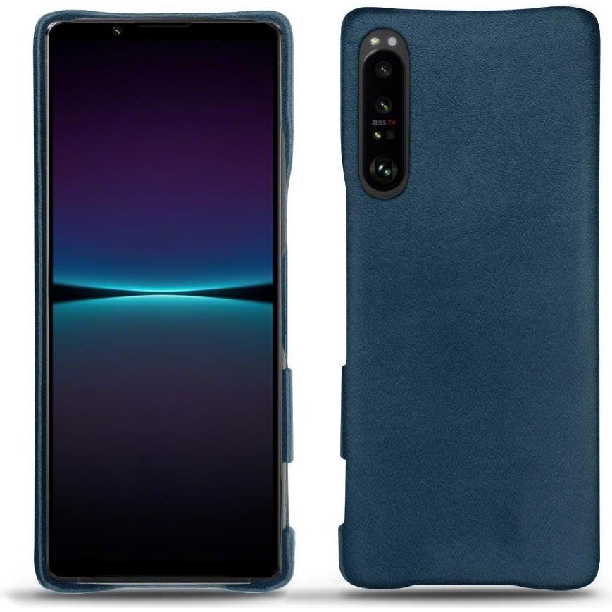 Noreve Lederschutzhülle (Sony Xperia 1 IV), Smartphone Hülle, Blau