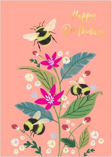 Produktbild Cart Geburtstagskarte Happy Birthday Bienen (1 Stk.)
