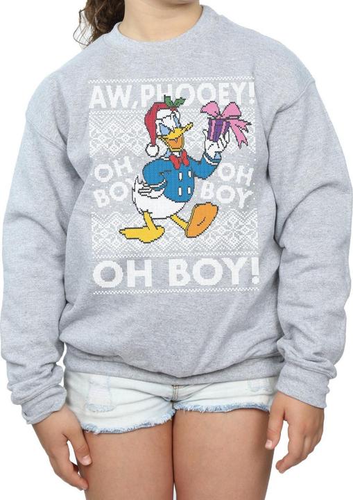 Immagine prodotto Disney Donald Duck Christmas Fair Isle Felpa Ragazze (116)