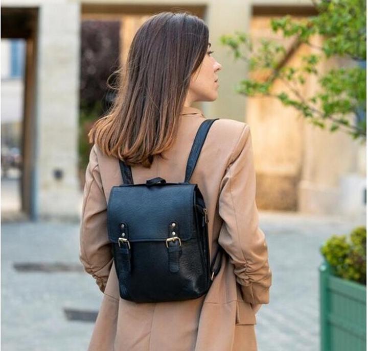 Immagine prodotto Saora Zaino Borsa a tracolla 2in1 Govind2 in vera pelle riciclata