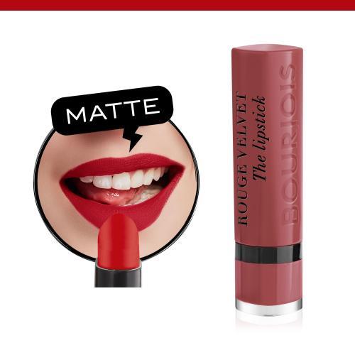 Produktbild Bourjois Rouge Velvet The Lipstick 33 Rose Water 2,4 gr (33 Rose Water)