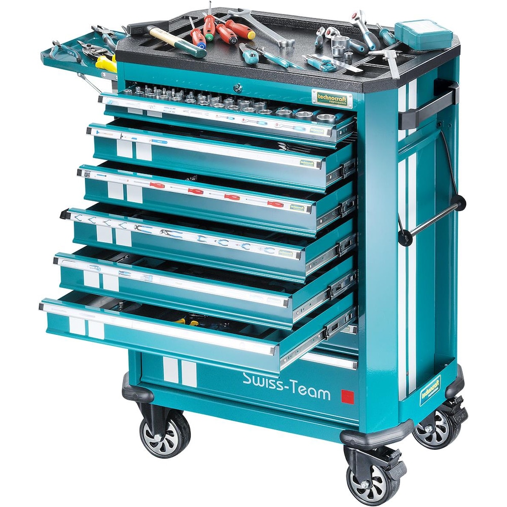 technocraft, Werkzeugwagen + Montagewagen, Werkstattwagen Swiss Team 297-tlg (297 x)