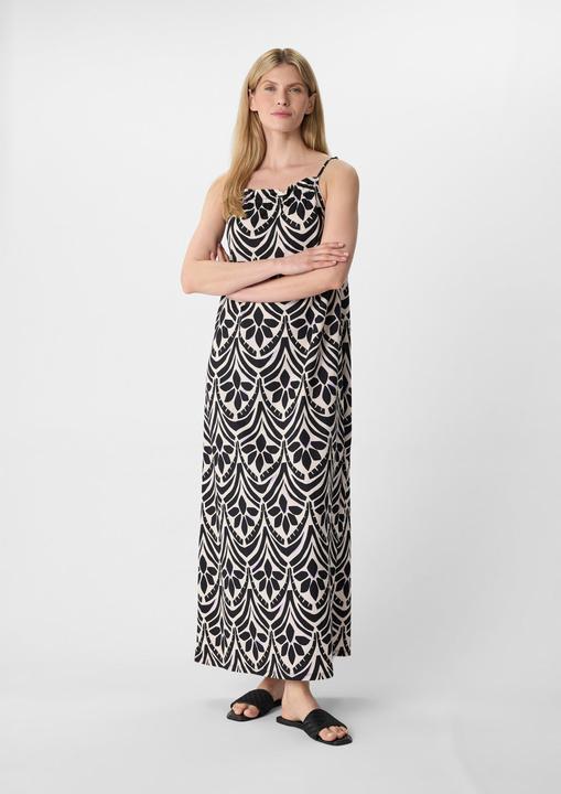 Image du produit Comma Kleid Gemustertes Maxikleid aus Viskosemix (38)