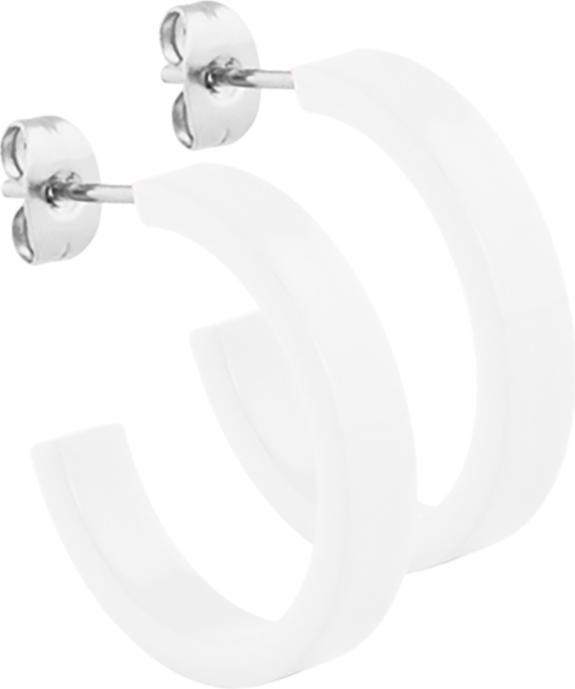 Produktbild Star Piercing Ohrstecker Pure White rund flach 5x24 (ohne Messing, Chirurgenstahl 316L)