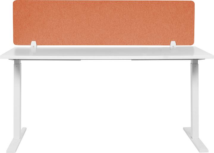 Produktbild Beliani Schreibtischtrennwand hellrot 160 x 40 cm WALLY