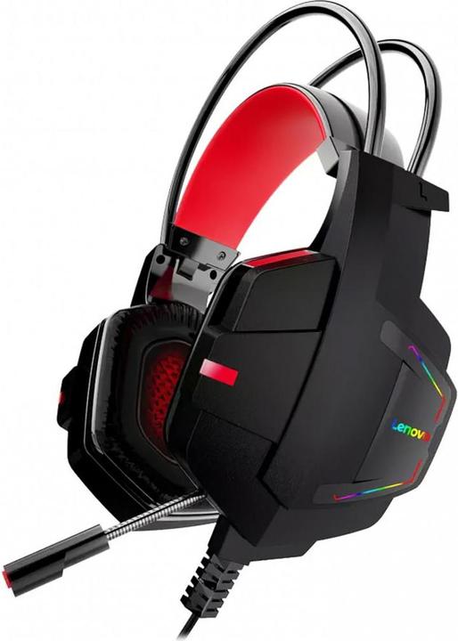 Actual product image Lenovo HU85 gaming headset (black) (Cable)