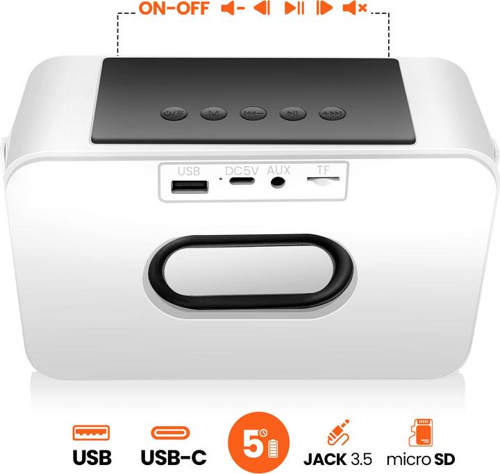 Produktbild Avizar Kinder Karaoke Lautsprecher 2 Mikro LED