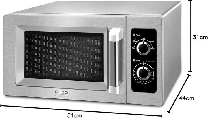 Actual product image Caso Microwave C1000M