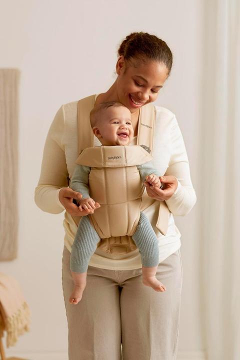 Productafbeelding BabyBjörn Draagzak mini, geweven, beige