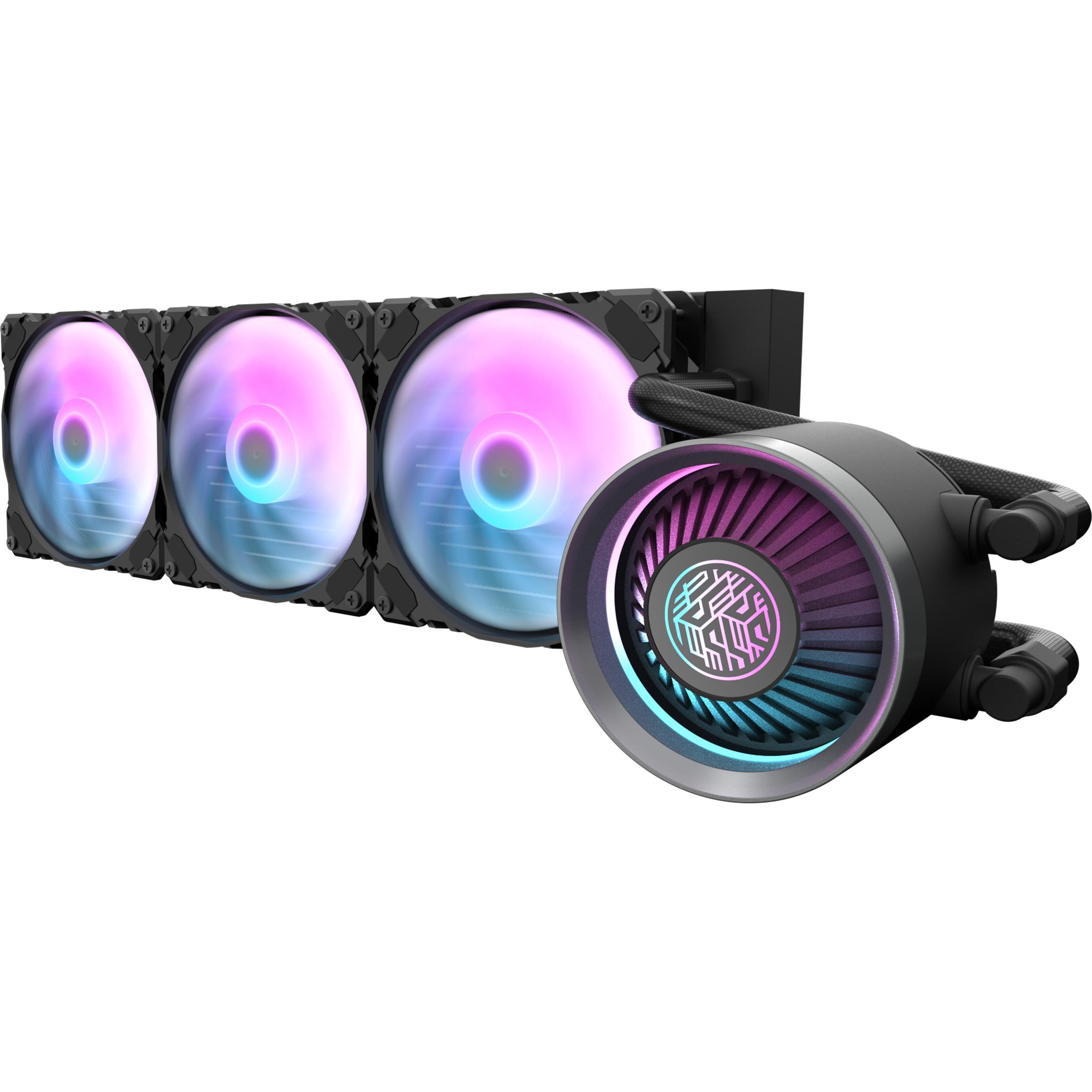 Darkflash Tech Disipador Ref Liquida Darkflash Dn360 Negra, Raffreddamento ad acqua CPU, Nero