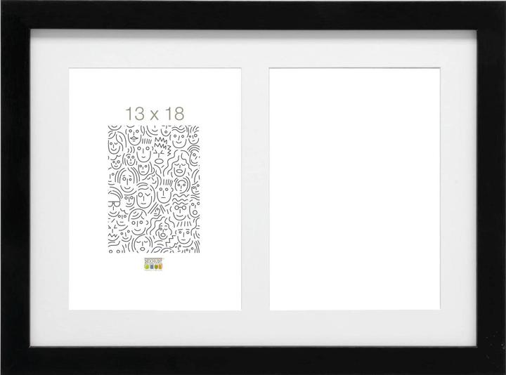 Deknudt S66KA2 Galerie 2x13x18 Holz mit Passepartout (13 x 18 cm)
