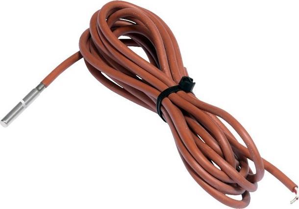 Actual product image Danfoss Temperature sensor MBT153 with cable, -50 - 200 °C PT100 8.5 metre cable silicone