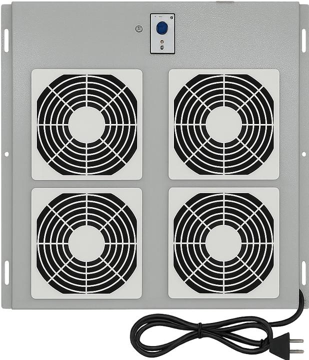 Produktbild Dsit Belüftungseinheit mit 4 Ventilatoren und Thermostat für Outdoor Netzwerkschränken