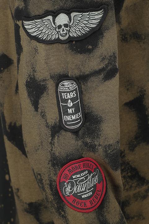 Produktbild Rock Rebel by EMP Hoody Spray Bleach Look (S)